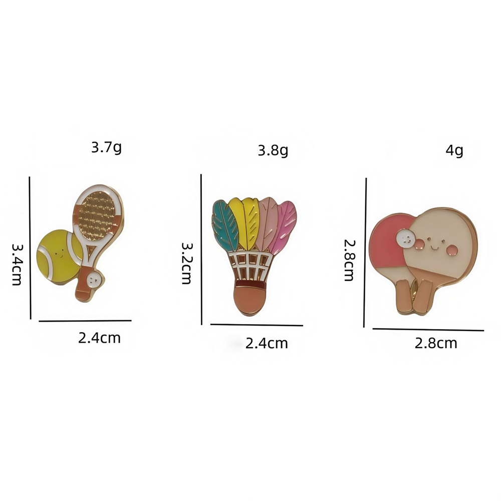 Zinc Alloy Brooches Stylish Ba - огляд і ціна Table Tennis Daily