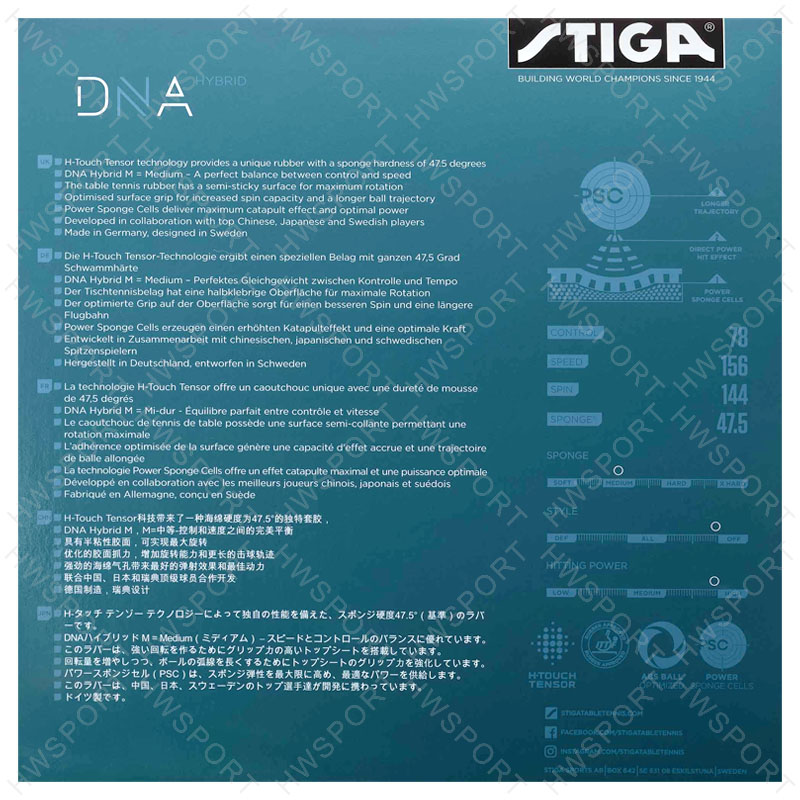 STIGA DNA HYBRID Series Table  - огляд і ціна Table Tennis Hybrid Rubbers