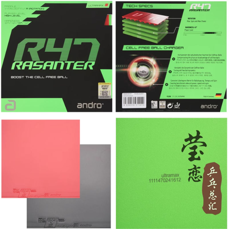 Andro Rasanter R45 47 50 C45 4 - огляд і ціна Table Tennis Racket