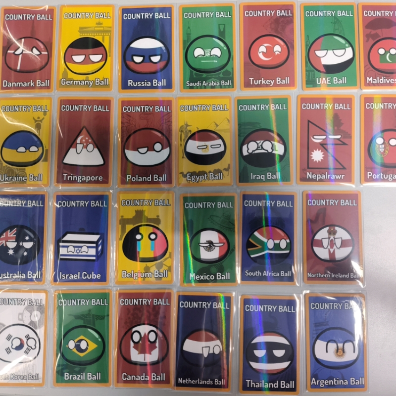 5pcs Countryballs Card Doll UK - огляд і ціна Table Tennis France