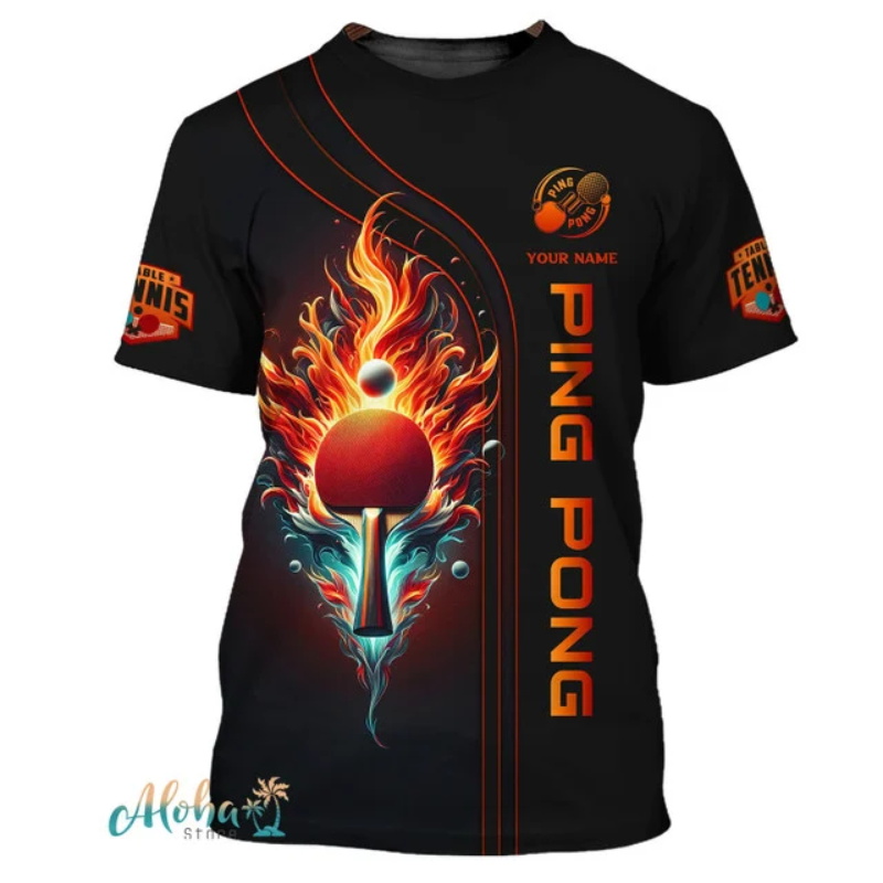 Full Print Ping Pong Tshirts F - огляд і ціна Table Tennis Daily
